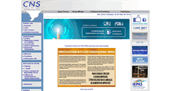 Desktop Screenshot of cns.org.br